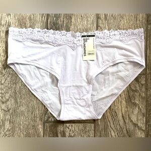 New Nobo, No Boundaries Lace Trim Hipster Panties Size XL or XXXL Lavender